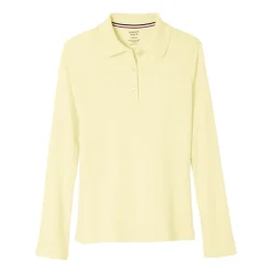 French Toast Little & Big Kid Girls Long Sleeve Regular Fit Polo Shirt