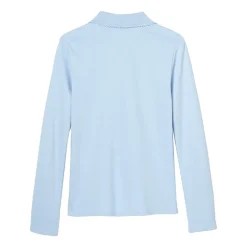 French Toast Little & Big Kid Girls Long Sleeve Regular Fit Polo Shirt