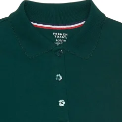 French Toast Little & Big Kid Girls Long Sleeve Regular Fit Polo Shirt