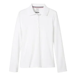French Toast Little & Big Kid Girls Long Sleeve Regular Fit Polo Shirt