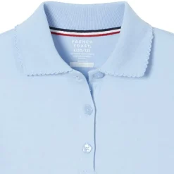 French Toast Little & Big Kid Girls Long Sleeve Regular Fit Polo Shirt