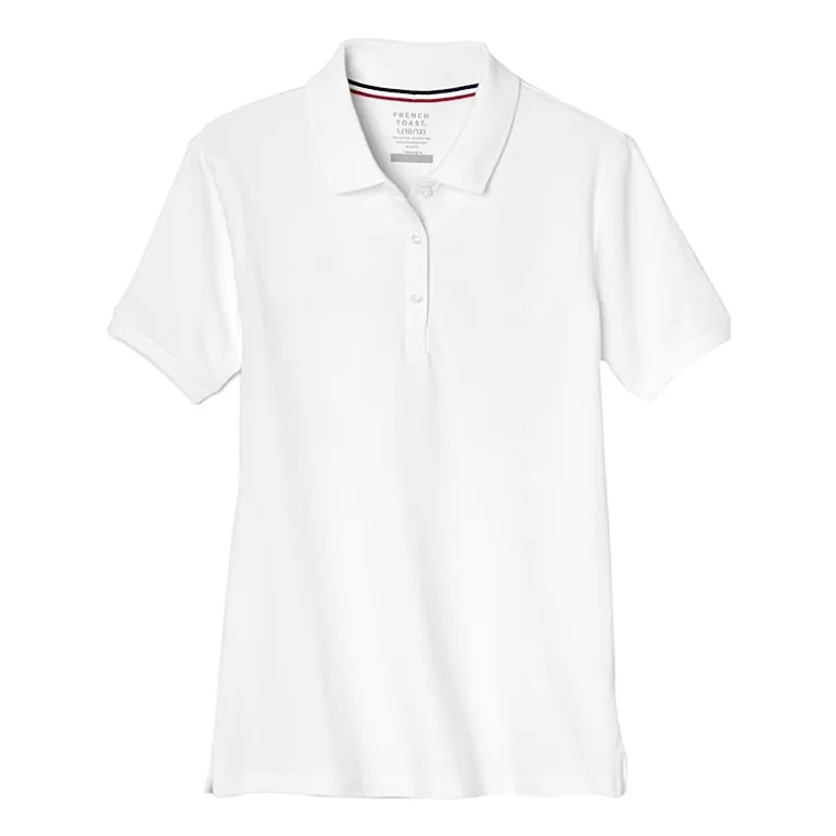 French Toast Little & Big Kid Girls Short Sleeve Regular Fit Polo Shirt