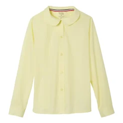 French Toast Little & Big Kid Girls Long Sleeve Fitted Regular Fit Button-Down Shirt