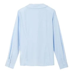 French Toast Little & Big Kid Girls Long Sleeve Fitted Regular Fit Button-Down Shirt