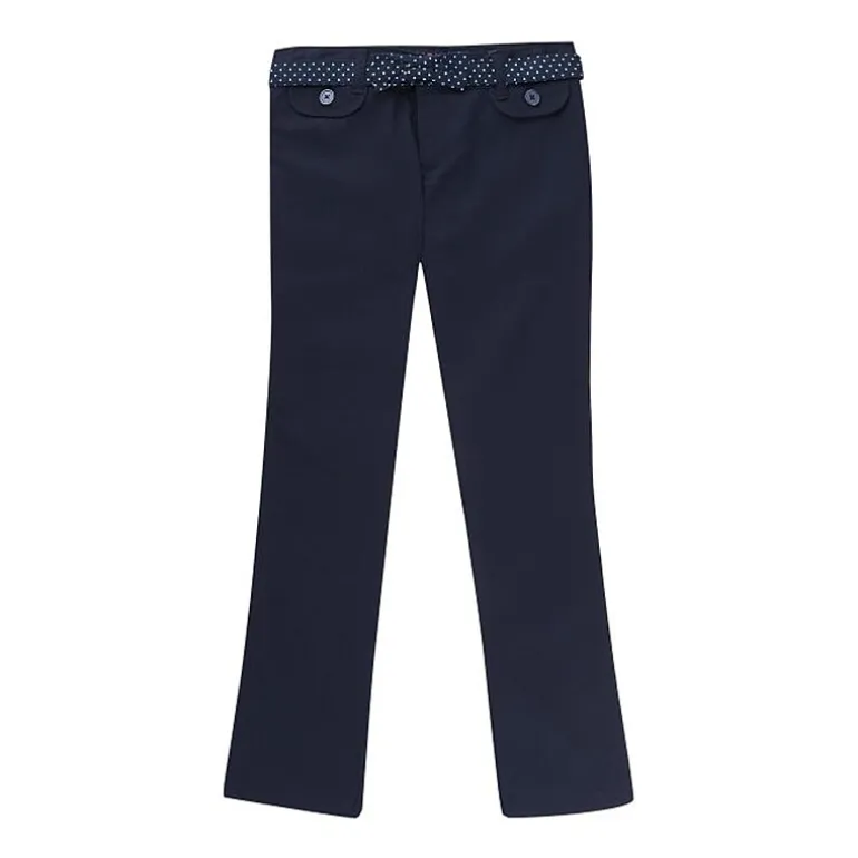 French Toast Little & Big Kid Girls Bootcut Mid Rise Straight Fit Flat Front Pant