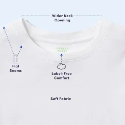 French Toast Little & Big Kid Unisex Easy-on + Easy-off Sensory Friendly Crew Neck Short Sleeve Adaptive T-Shirt