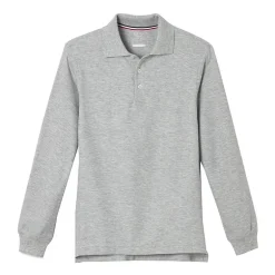 French Toast Toddler Boys Long Sleeve Boxy Fit Polo Shirt