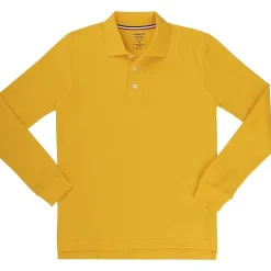French Toast Toddler Boys Long Sleeve Boxy Fit Polo Shirt