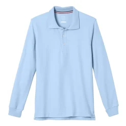 French Toast Toddler Boys Long Sleeve Boxy Fit Polo Shirt