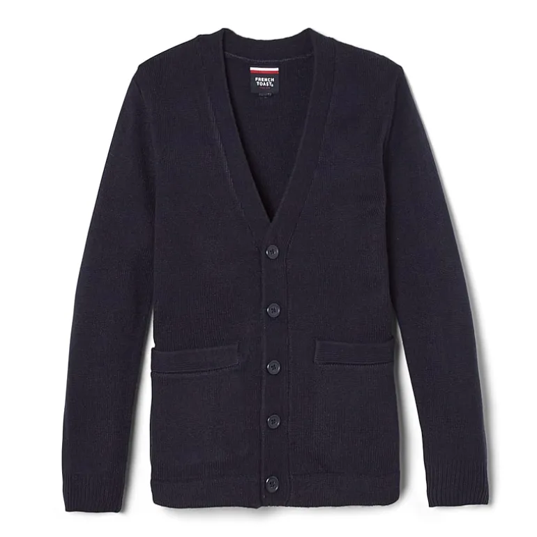 French Toast Toddler Boys V Neck Long Sleeve Button Cardigan