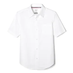 French Toast Toddler Boys Wrinkle Resistant Point Collar Short Sleeve Dress Shirt