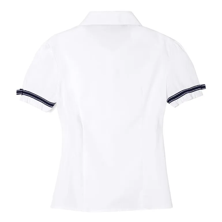 French Toast Toddler Girls Short Sleeve Fitted Regular Fit Button-Down Shirt