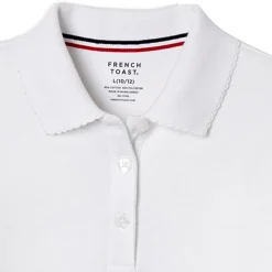 French Toast Toddler Girls Short Sleeve Regular Fit Polo Shirt