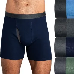 Fruit of the Loom Cool Zone Fly Mens 4 Pack Boxer Briefs Jc4bl7c