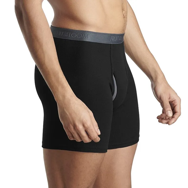 Fruit of the Loom Cool Zone Fly Mens 4 Pack Boxer Briefs Jc4bl7c