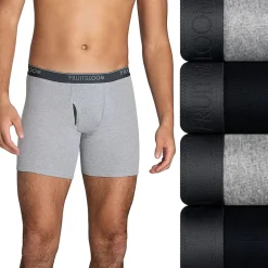 Fruit of the Loom Cool Zone Fly Mens 4 Pack Boxer Briefs Jc4bl7c