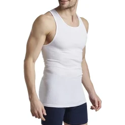 Fruit of the Loom Premium Cotton Mens Round Neck Sleeveless 4 Pack Tank