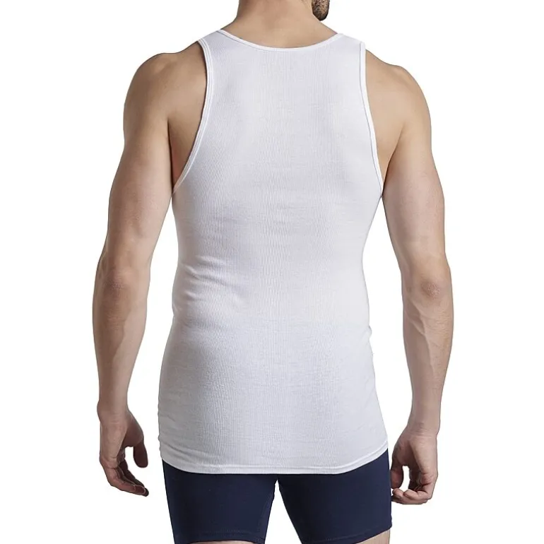 Fruit of the Loom Premium Cotton Mens Round Neck Sleeveless 4 Pack Tank