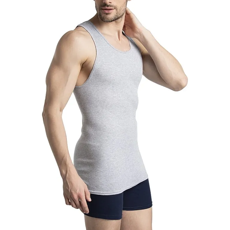 Fruit of the Loom Premium Cotton Mens Round Neck Sleeveless 4 Pack Tank