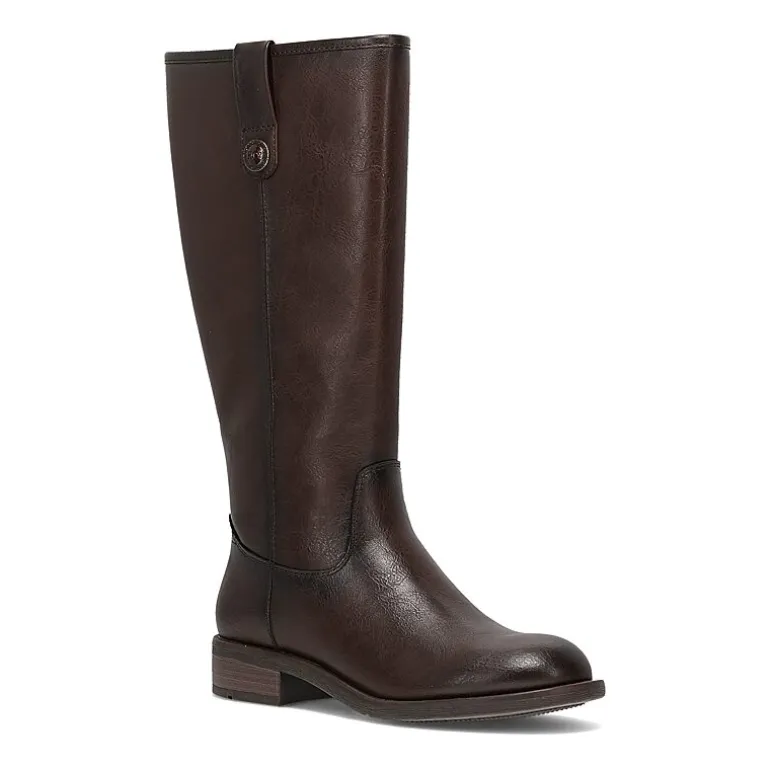 Frye and Co. Womens Charlize Stacked Heel Riding Boots