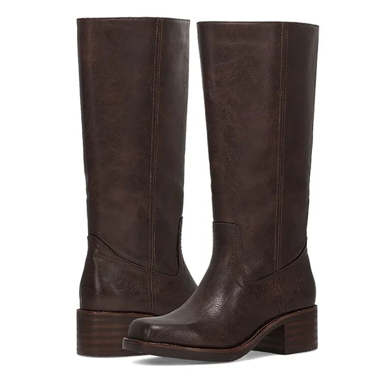 Frye and Co. Womens Miranda Stacked Heel Riding Boots