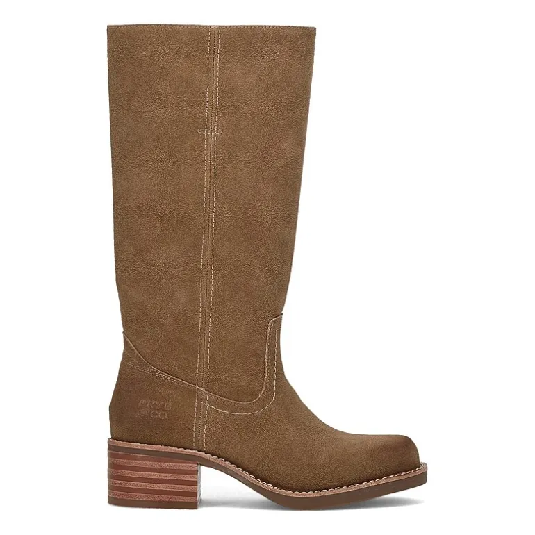 Frye and Co. Womens Miranda Stacked Heel Riding Boots