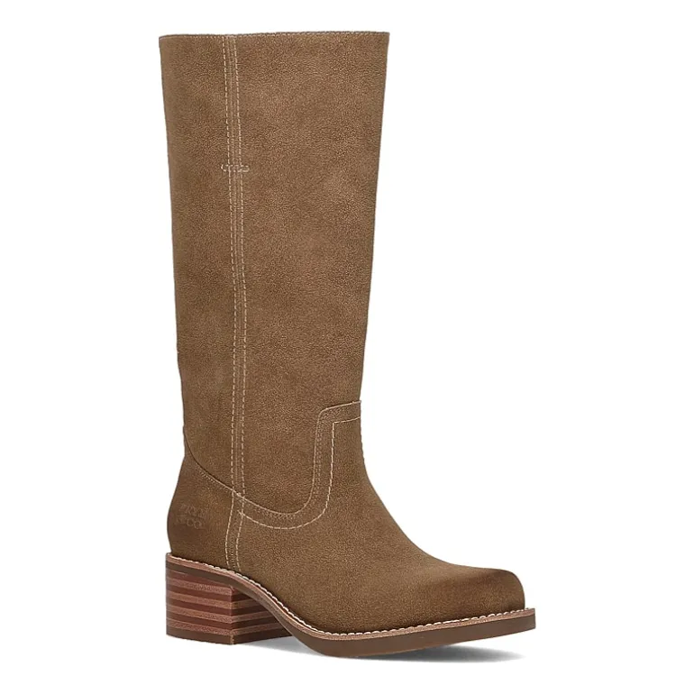 Frye and Co. Womens Miranda Stacked Heel Riding Boots