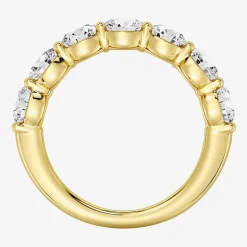 (F / Si1-Si2) Womens 2.5MM 3 CT. T.W. Lab Grown White Diamond Wedding Band