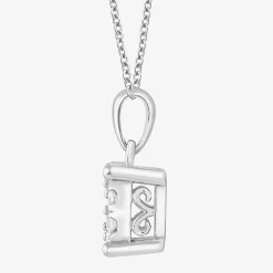 (F, Si2) Womens 1/2 CT. T.W. Lab Grown White Diamond Sterling Silver Round 2-pc. Jewelry Set