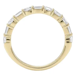(F / Si2) Womens 1 CT. T.W. Lab Grown White Diamond 10K Gold Wedding Band