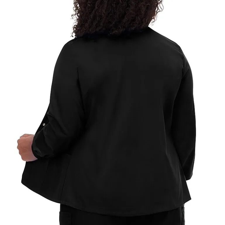 Fundamentals By White Swan 14740 Warm-Up Womens Plus Scrub Jackets
