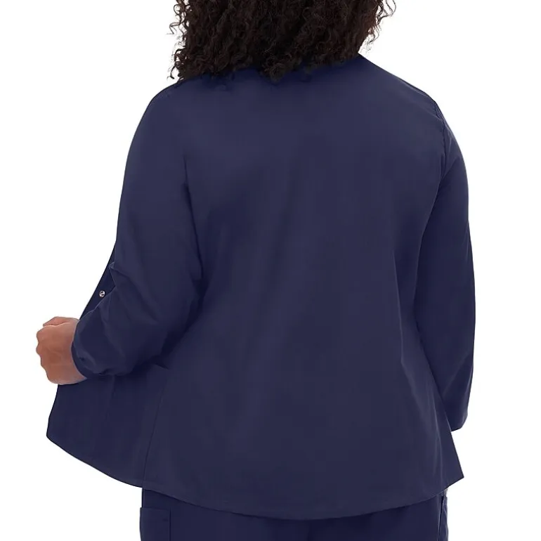 Fundamentals By White Swan 14740 Warm-Up Womens Plus Scrub Jackets