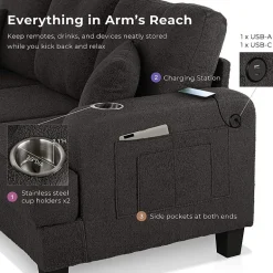 Furniture Of America Colby Upholstered Sofa