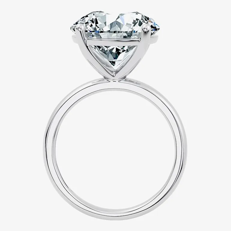 (F / Vs2) Womens 10 Ct. Lab Grown White Diamond 14K Gold Round Solitaire Engagement Ring