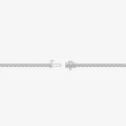(F / Vs2) Womens 5 CT. T.W. Lab Grown White Diamond 14K Gold Over Silver 8 Inch Tennis Bracelet