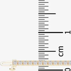 (F / Vs2) Womens 5 CT. T.W. Lab Grown White Diamond 14K Gold Over Silver 8 Inch Tennis Bracelet