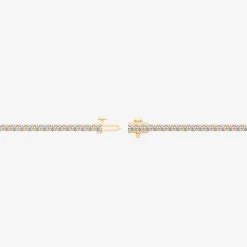 (F / Vs2) Womens 5 CT. T.W. Lab Grown White Diamond 14K Gold Over Silver 8 Inch Tennis Bracelet