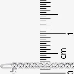 (F / Vs2) Womens 5 CT. T.W. Lab Grown White Diamond 14K Gold Over Silver 6 1/2 Inch Tennis Bracelet