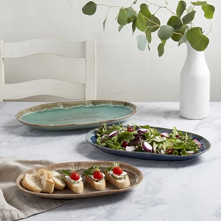 Gallery 3pc Tuscon Stoneware Serving Platter