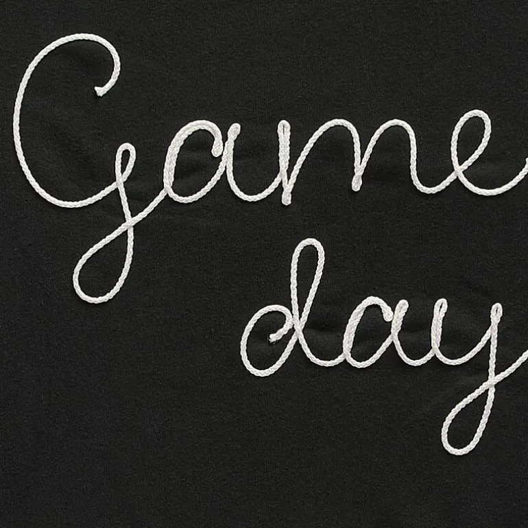Game Day Fleece Womens Juniors Crew Neck Long Sleeve Sweatshirt