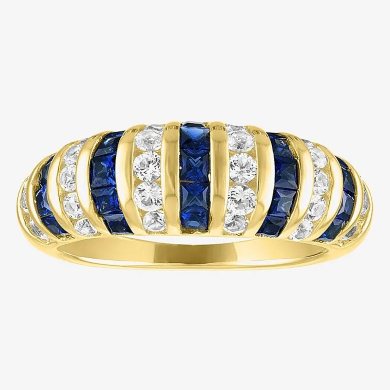 Gemstone 14K Gold Over Silver Cocktail Ring
