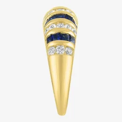 Gemstone 14K Gold Over Silver Cocktail Ring