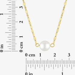 Gemstone 14K Gold Over Silver Round 18 Inch Pendant Necklace