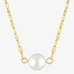 Gemstone 14K Gold Over Silver Round 18 Inch Pendant Necklace