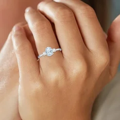 Gemstone 10K Gold 3-Stone Oval Cocktail Ring