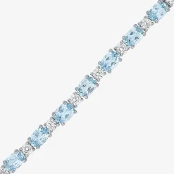 Gemstone Sterling Silver Bolo Bracelet