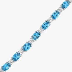 Gemstone Sterling Silver Bolo Bracelet
