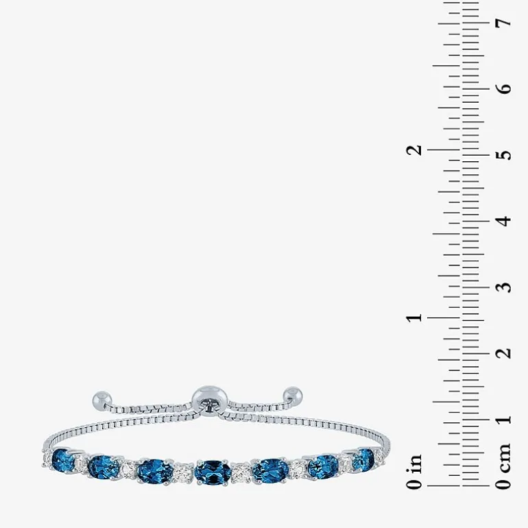 Gemstone Sterling Silver Bolo Bracelet