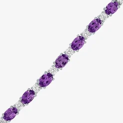 Gemstone Sterling Silver Bolo Bracelet