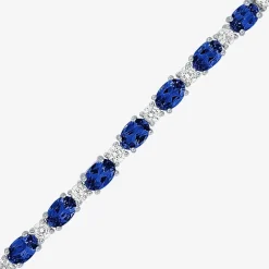Gemstone Sterling Silver Bolo Bracelet